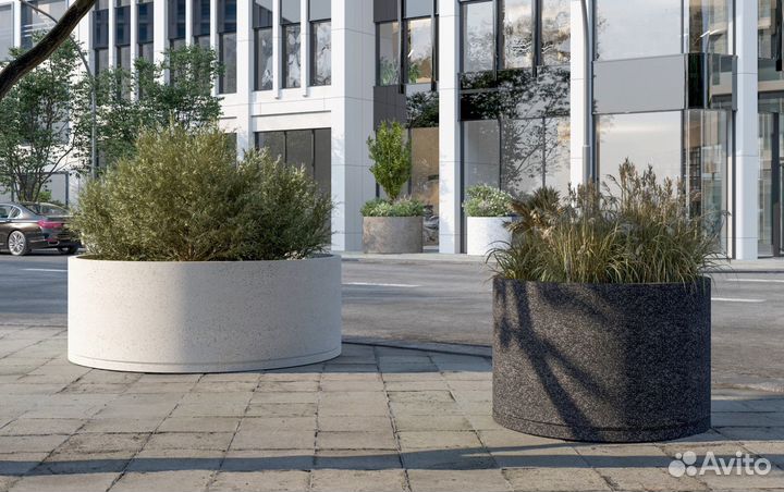 Бетонный вазон таволга