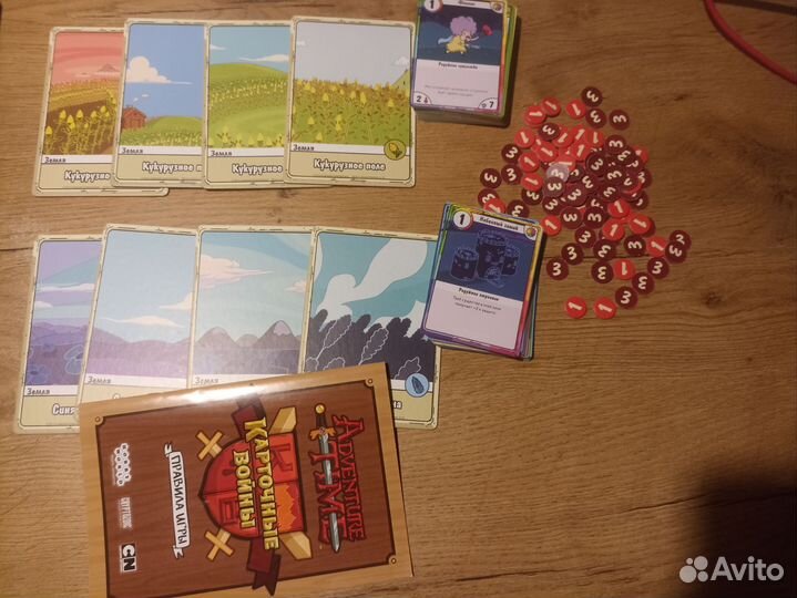 Настольная игра карточные войны:фин и джейк