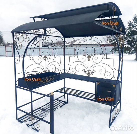 Мангал с печью