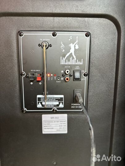 Колонка караоке 2 микрофона Meirende MR-302