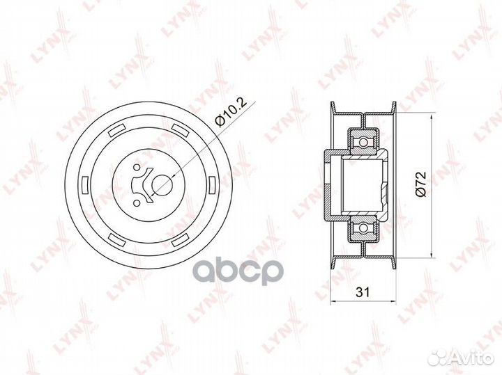 Ролик натяжной ремня грм PB-1004 lynxauto