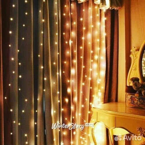 Гирлянда-штора Роса 3 на 3м