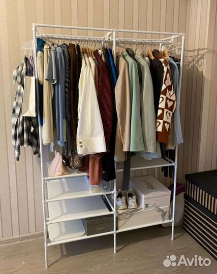 Вешалка напольная Белая