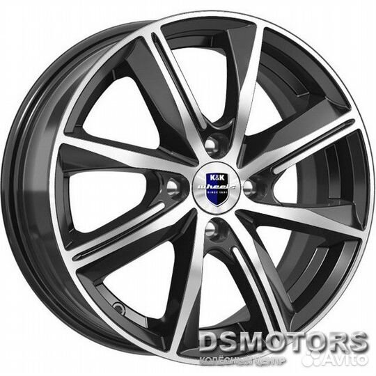 Диски Арнар 7/17 5x105 ET35 d56.6 алмаз чёрный