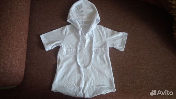 Крестильная рубашка для девочки новая