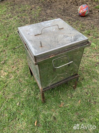 Коптильня горячего копчения из нержавейки