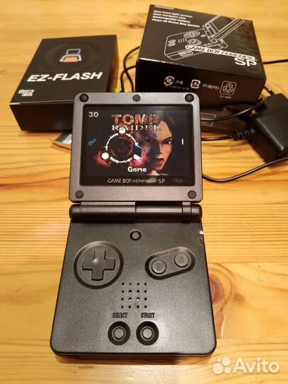 Game Boy Advance SP ips mod + EZ-flash Omega +16GB