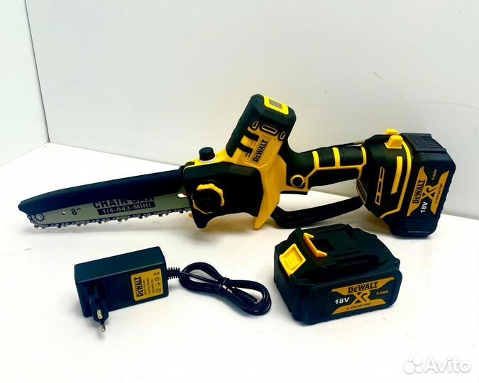 Аккумуляторная цепная пила DeWalt DW3200 (18v; 6.0