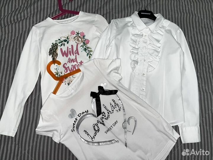 Блузки на девочку р 140-146