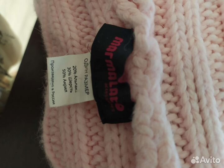 Комплект шапка и шарф