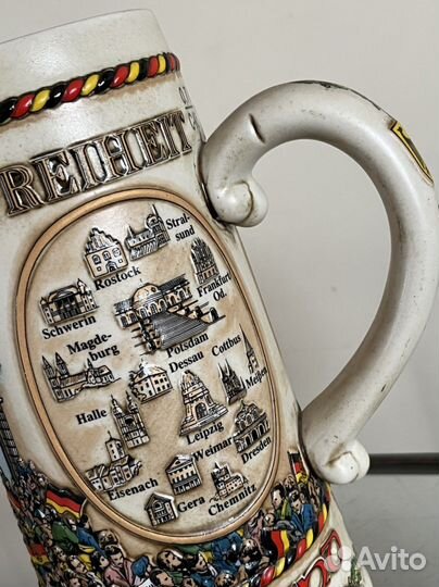 Кружка пивная антикварная 1 л. Германия