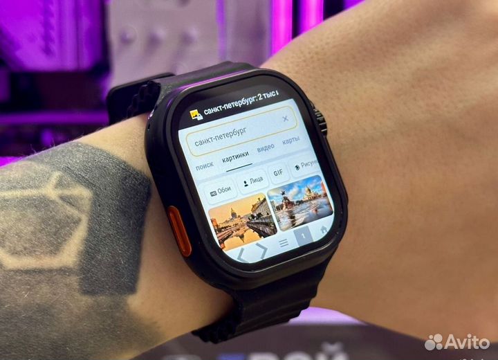Apple Watch 9 ultra+ (Android,WiFi,Фотоальбом,Sim)