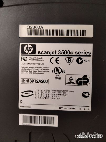 Сканер hp scanjet 3500c