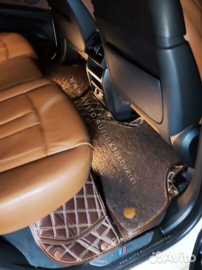 5D коврики из экокожи с ворсом в салон BMW X5 F15