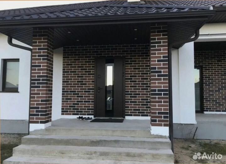 Гибкий кирпич на сетке для отделки