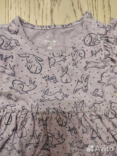 Вещи пакетом на девочку 80 см