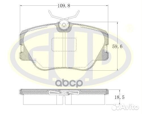 Колодки тормозные передние mer w124 2.0/2.2/3.0