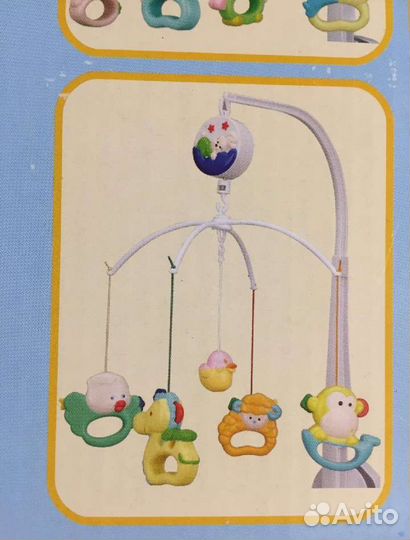 Мобиль Карусель на кроватку (завод механический)