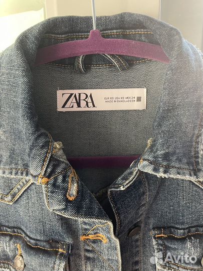 Джинсовка Zara размер XS новая