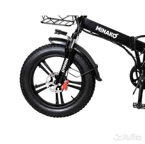 Электровелосипед Minako F.10 (литые диски) Черный