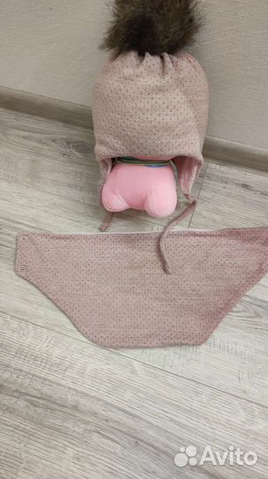 Комплект шапка, шарф р. 48-52