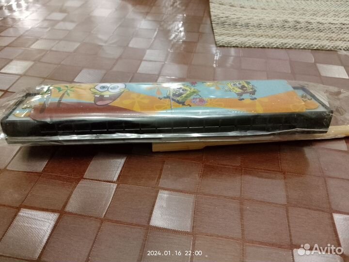 Губная гармошка, детская, Губка Боб