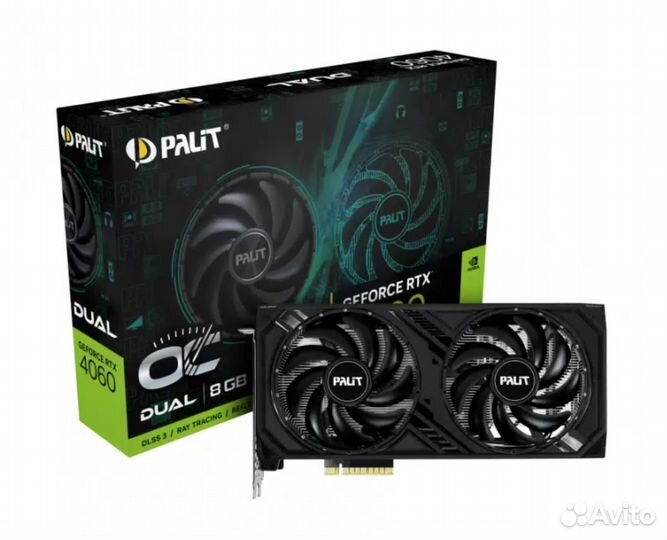 Palit GeForce RTX 4060 dual OC Новая, Гарантия