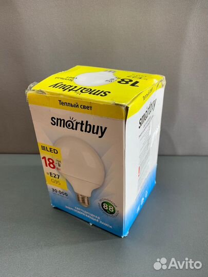 Лампа светодиодная SmartBuy SBL 3000K, E27, G95, 1