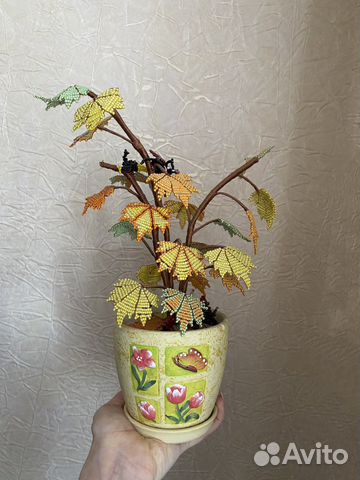 Декоративное дерево из бисера