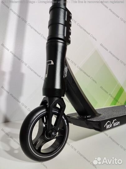 Трюковой самокат Tech Team HEX black, новый