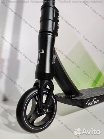Трюковой самокат Tech Team HEX black, новый