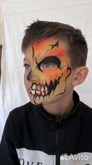 Аквагрим грим на Хеллоуин