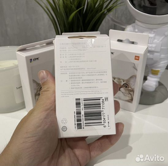 Портативный фотопринтер xiaomi новый + фотобумага