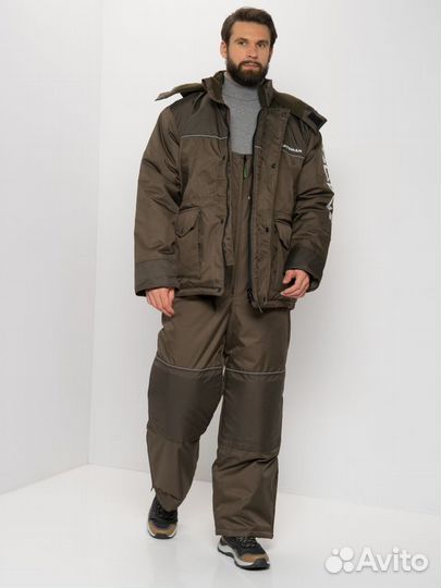 Костюм зимний Полюс цвет Хаки 52-54, Рост: 170-176