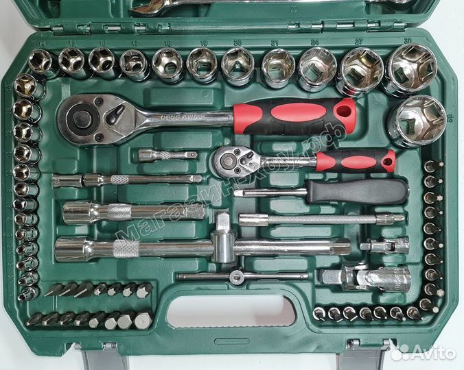 Набор инструментов, набор ключей, головок 82 шт