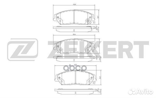 Колодки торм. диск. передн. Toyota Camry (V40)