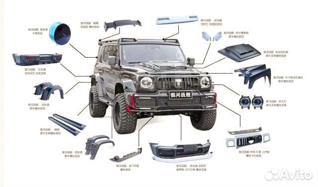 Комплект обвеса на, под Mers G-class Tank 300