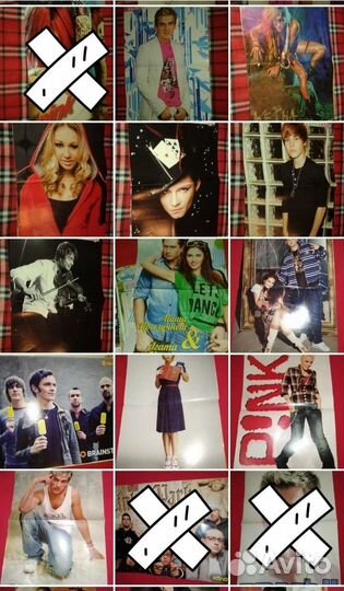 Плакаты/ постеры 100 штук