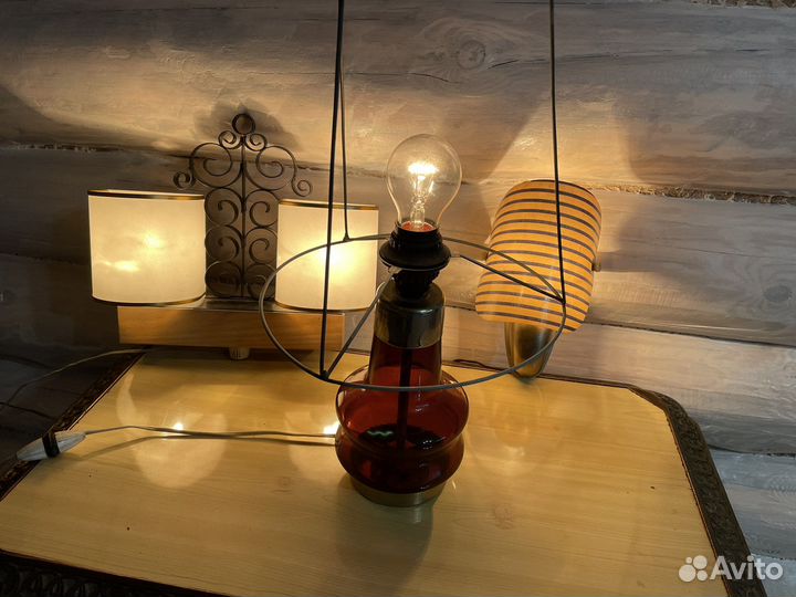 Лампа настенная, лампа настольная СССР