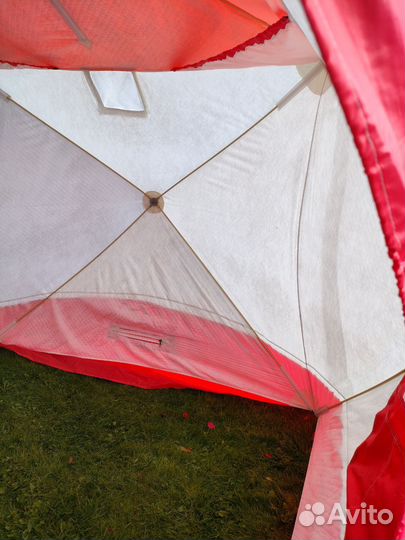 Зимняя палатка медведь куб 4