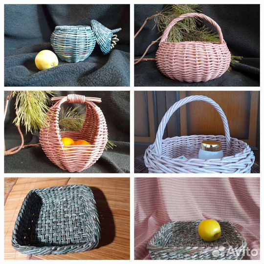 Плетеные корзины для мебели, пикника и др корзины