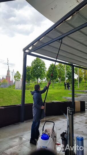 Мытьё окон, фасадов, витрин, вывесок