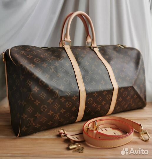 Дорожная сумка Louis vuitton коричневая