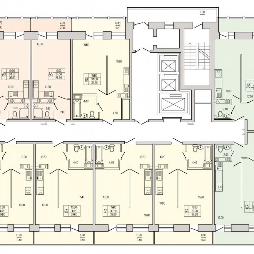 Квартира-студия, 26,8 м², 12/19 эт.