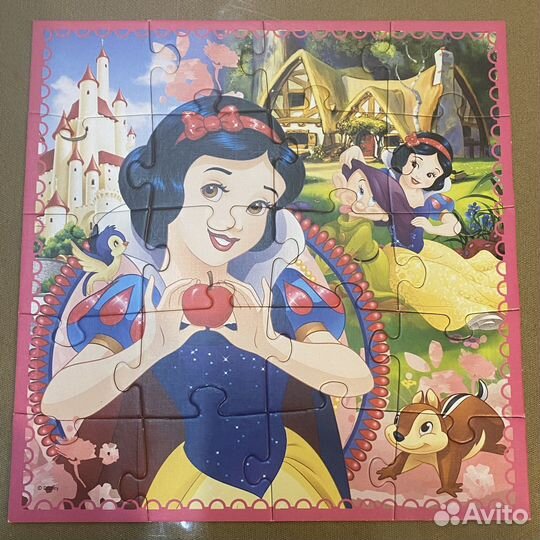 Пазлы с принцессами 4шт