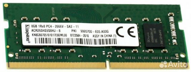 8Gb Kingston ACR26D4S9S8HJ-8 DDR4 2666 sodimm
