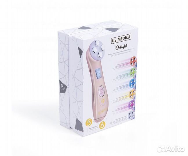 Прибор для омоложения кожи 6 в 1 US medica Delight