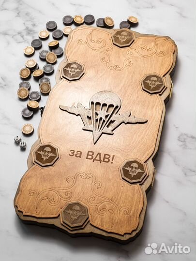 Нарды вдв 60 см лакированные деревянные в наличии