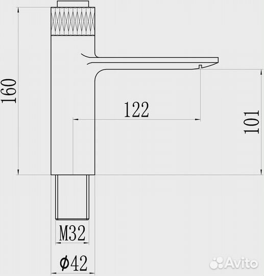 Смеситель для раковины Savol s-601810wb Белый