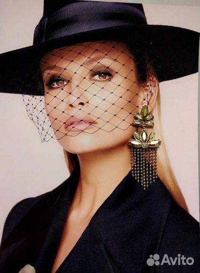 Роскошные серьги бижутерия Италия